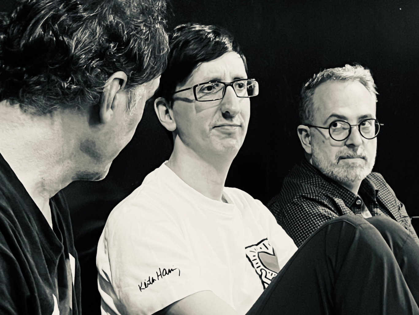 Con Eugenio Villota y Mario Alberto Díez. Ensayos La Dama Duende (2024)